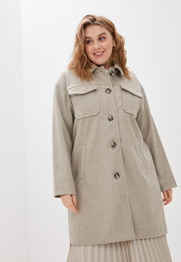 

Пальто Vero Moda Curve, Бежевый