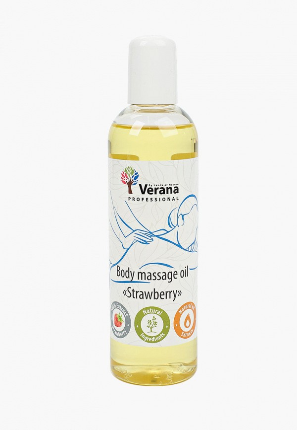 

Масло массажное Verana, Желтый, «Клубника» 250 мл
