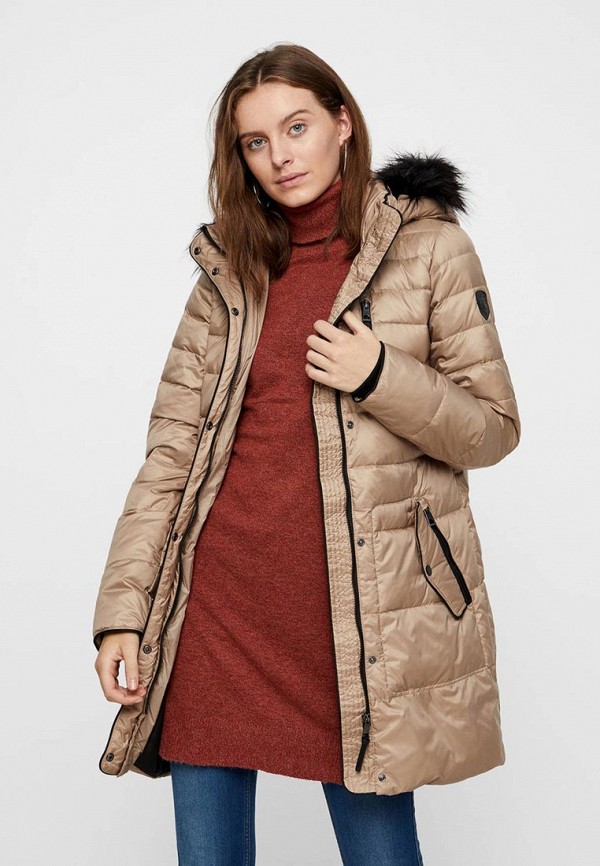 

Пуховик Vero Moda; Vero Moda VE389EWBWWQ0, Бежевый