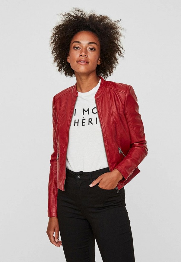 

Куртка кожаная Vero Moda, Красный