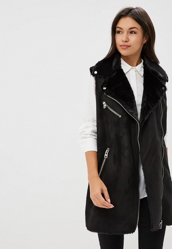 

Жилет меховой Vero Moda, Черный
