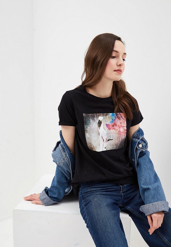 

Футболка Vero Moda, Vero Moda VE389EWCWWW7, Черный