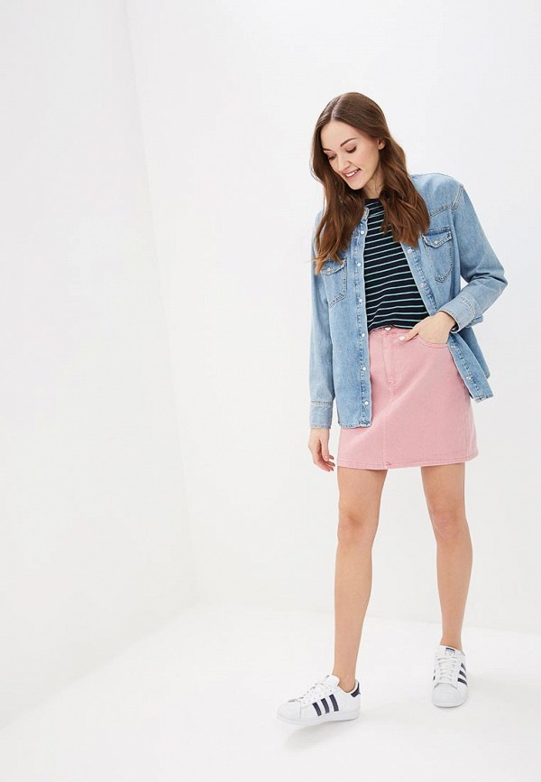 

Юбка джинсовая Vero Moda; Vero Moda VE389EWDLWG2, Розовый