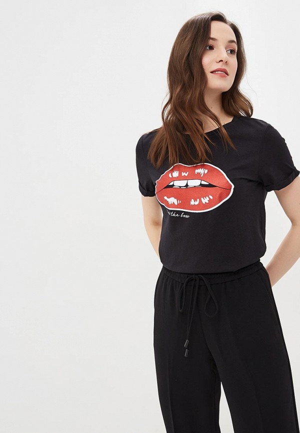 

Футболка Vero Moda, Vero Moda VE389EWDLWI8, Черный