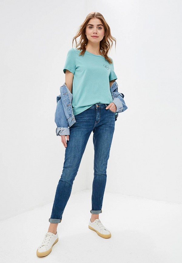 

Футболка Vero Moda; Vero Moda VE389EWECIV2, Бирюзовый