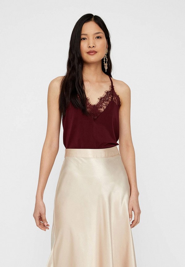 

Топ Vero Moda, Бордовый, Vero Moda VE389EWFIOI8