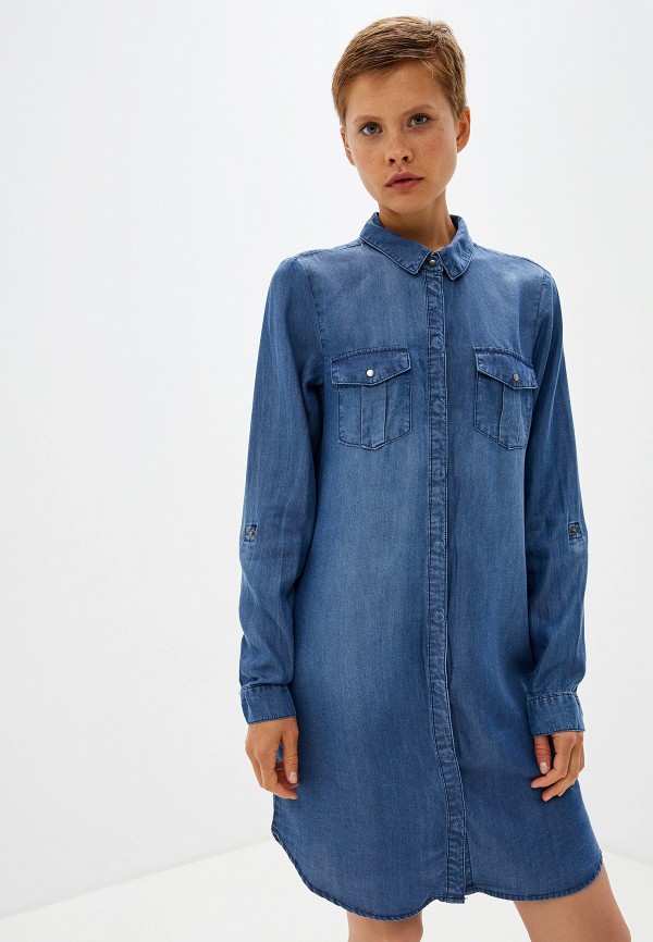 

Платье джинсовое Vero Moda, Синий, Vero Moda VE389EWFIOR8