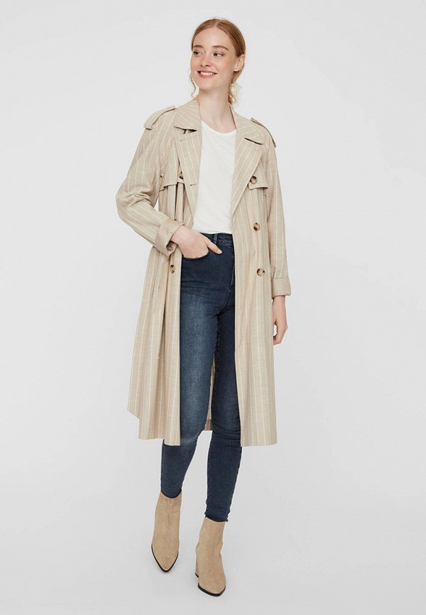 

Плащ Vero Moda, Бежевый, Vero Moda VE389EWHJEE3