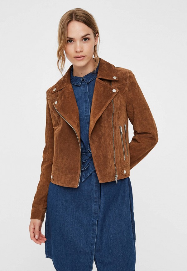 

Куртка кожаная Vero Moda, Коричневый