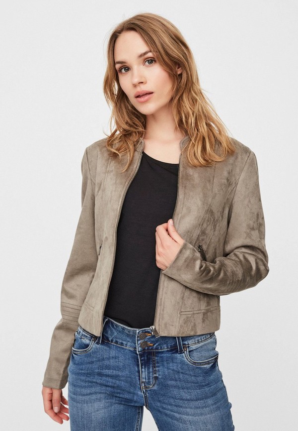 

Куртка кожаная Vero Moda, Серый
