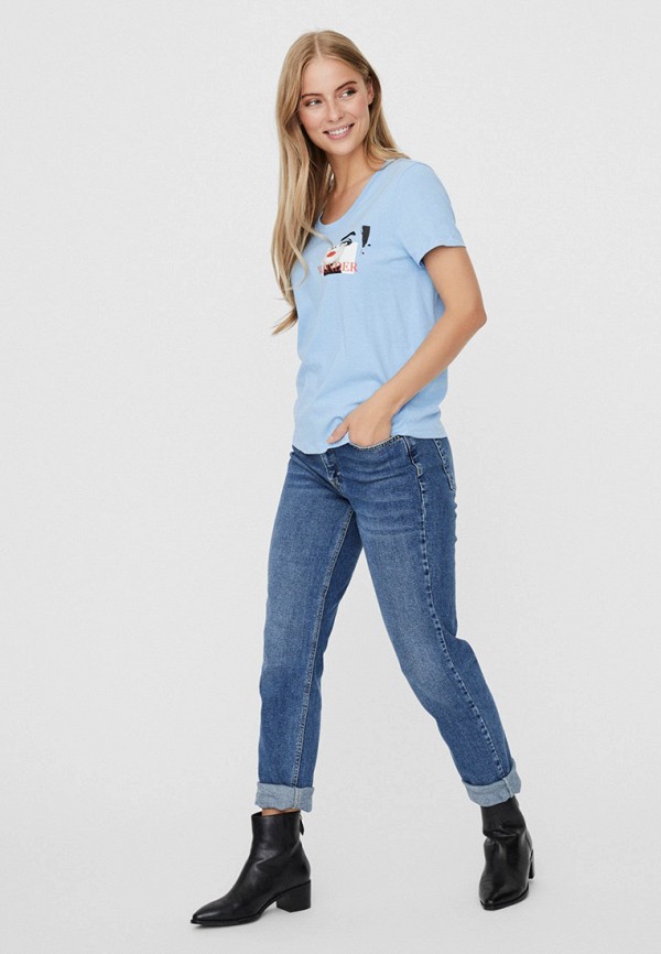

Футболка Vero Moda, Голубой, Vero Moda VE389EWHJLB6