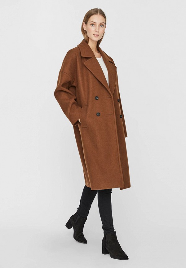 

Пальто Vero Moda, Коричневый, Vero Moda VE389EWJPKS6