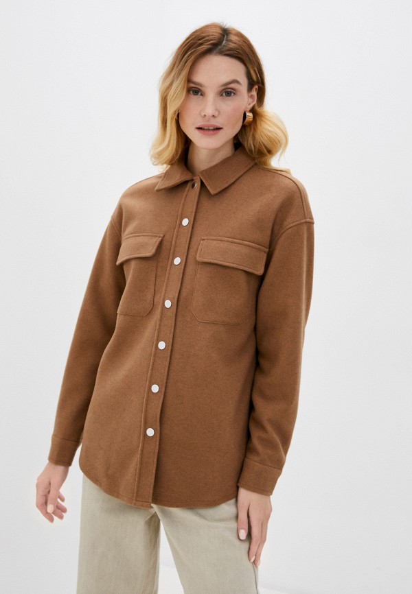 

Рубашка Vero Moda, Коричневый, Vero Moda VE389EWJQAJ4