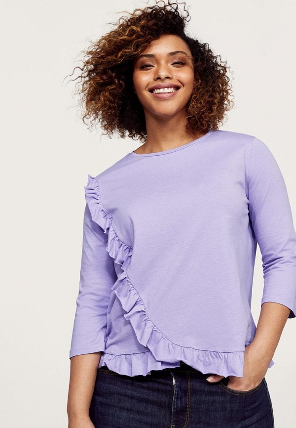 

Лонгслив Violeta by Mango, Фиолетовый