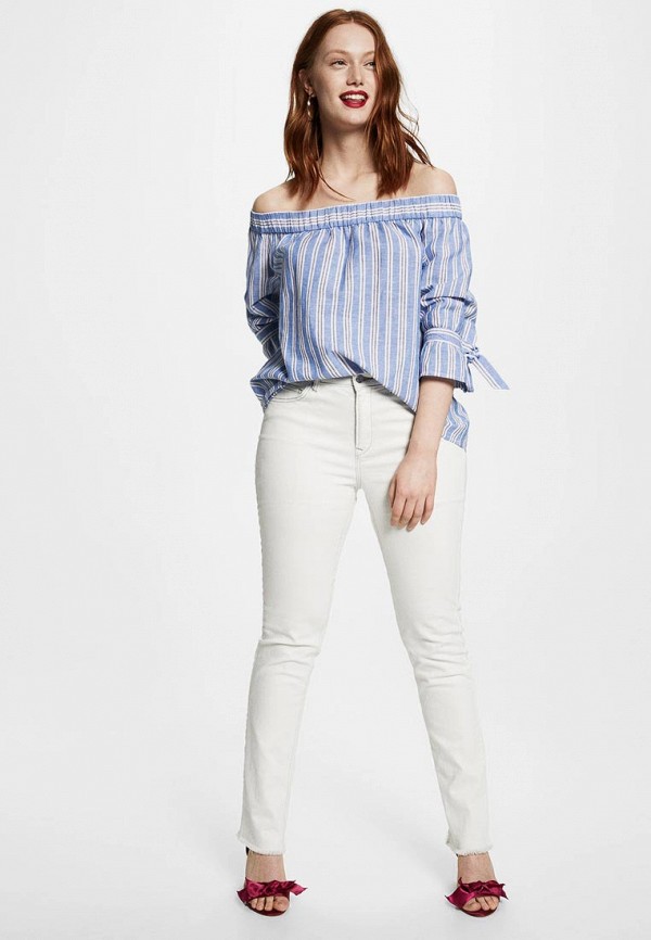 

Блуза Violeta by Mango, Голубой