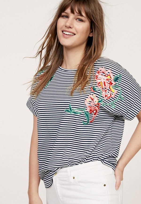 

Футболка Violeta by Mango, Синий