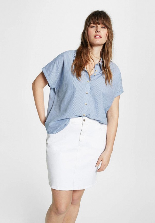 

Блуза Violeta by Mango, Голубой