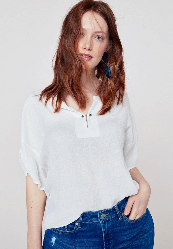 

Блуза Violeta by Mango, Белый