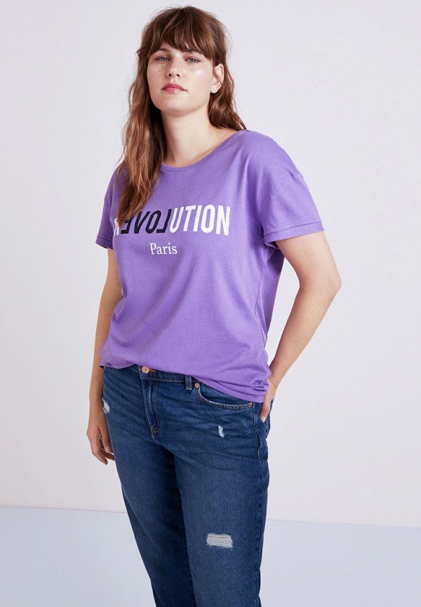 

Футболка Violeta by Mango, Фиолетовый