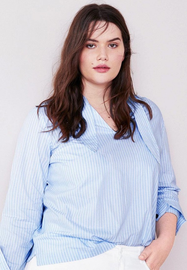 

Блуза Violeta by Mango, Голубой
