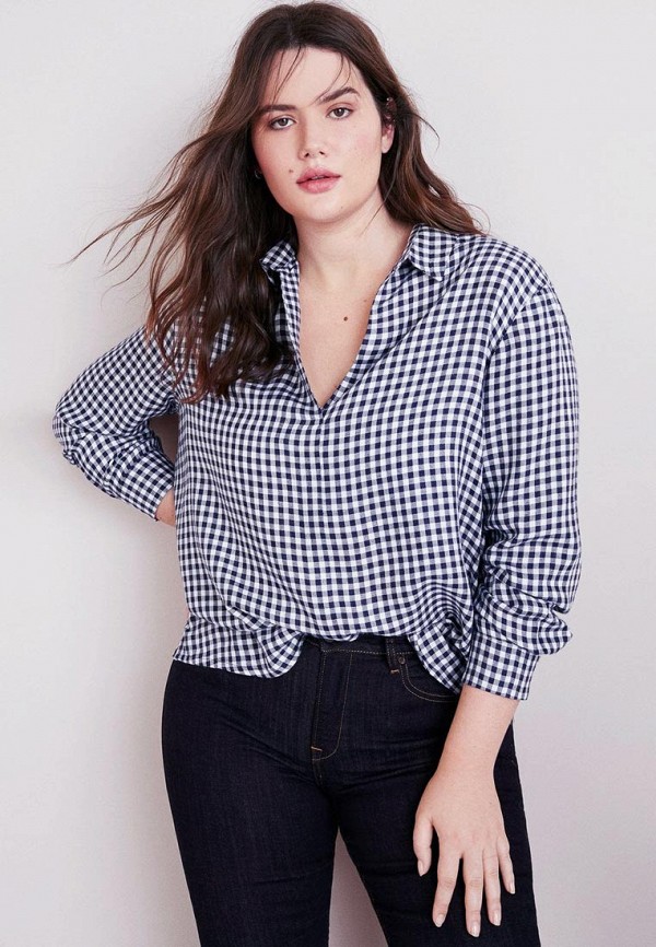

Блуза Violeta by Mango, Синий