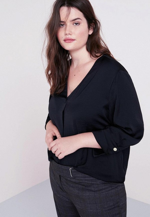 

Блуза Violeta by Mango, Черный