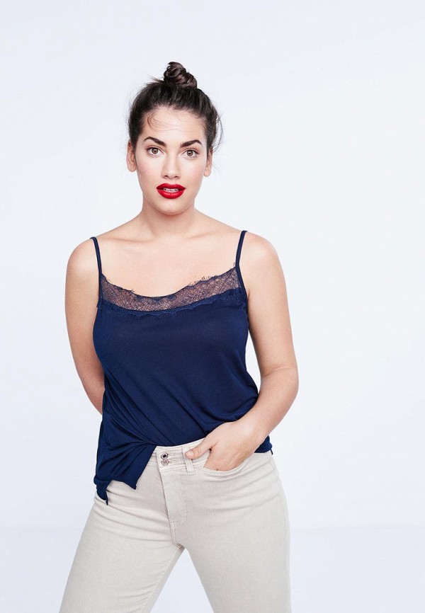 

Топ Violeta by Mango, Violeta by Mango VI005EWDYBL7, Синий
