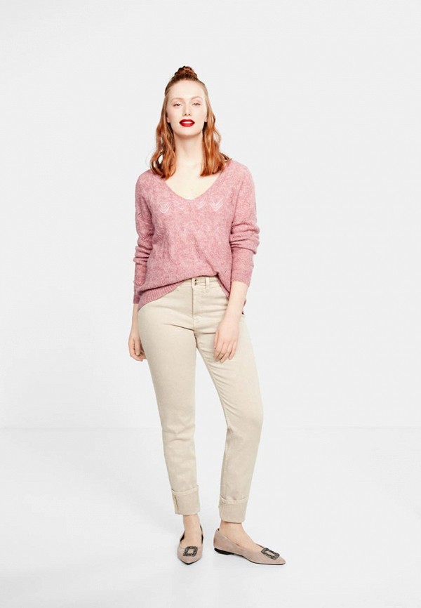 

Пуловер Violeta by Mango, Violeta by Mango VI005EWECMA6, Розовый
