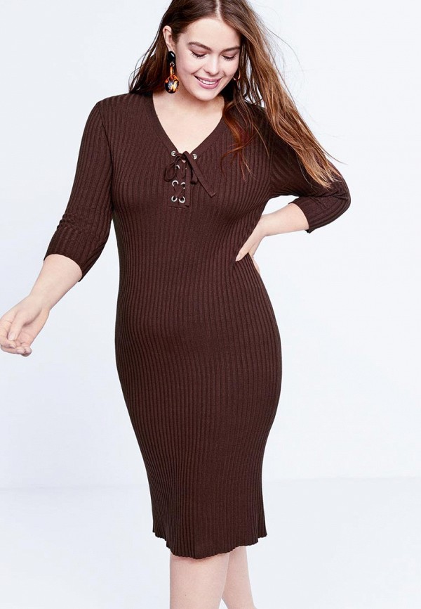 

Платье Violeta by Mango, - NATALIA, Коричневый