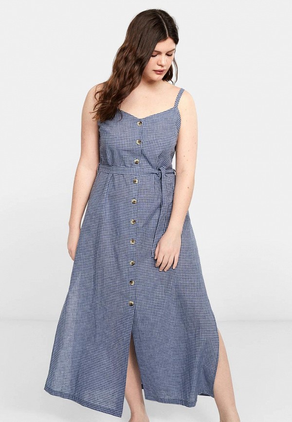 

Сарафан Violeta by Mango, - SLIT, Синий