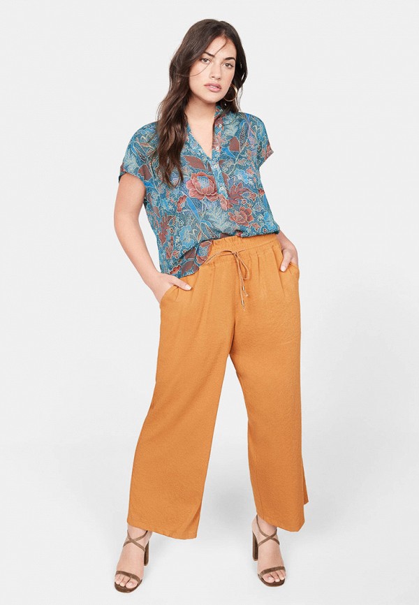 

Блуза Violeta by Mango, - INDIA, Голубой