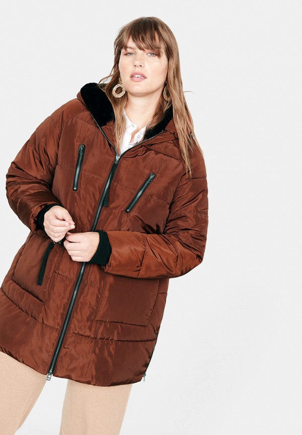 

Куртка утепленная Violeta by Mango, Коричневый, WOOD5