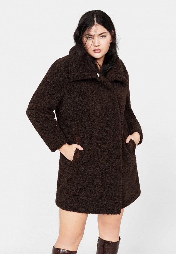 

Шуба Violeta by Mango, Коричневый, - BEARY