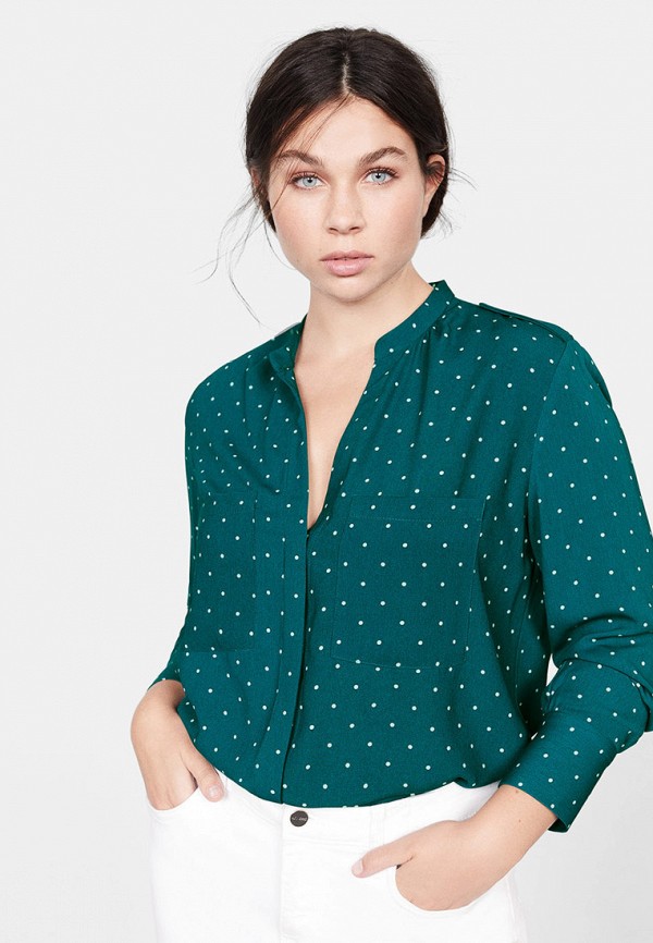 

Блуза Violeta by Mango, Зеленый, - CORTESAN