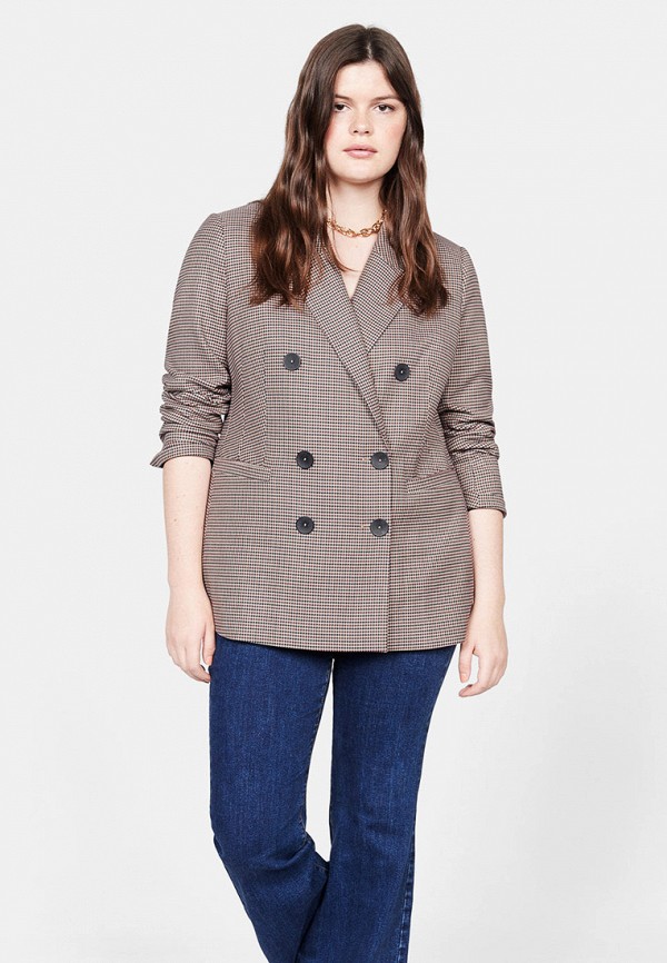 

Пиджак Violeta by Mango, Бежевый, - CROSS