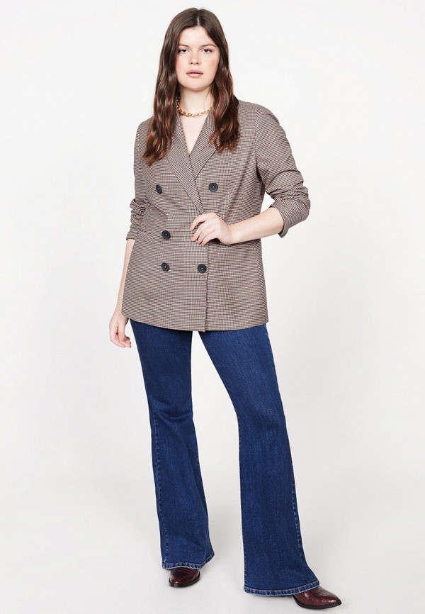 

Пиджак Violeta by Mango, Бежевый, - CROSS