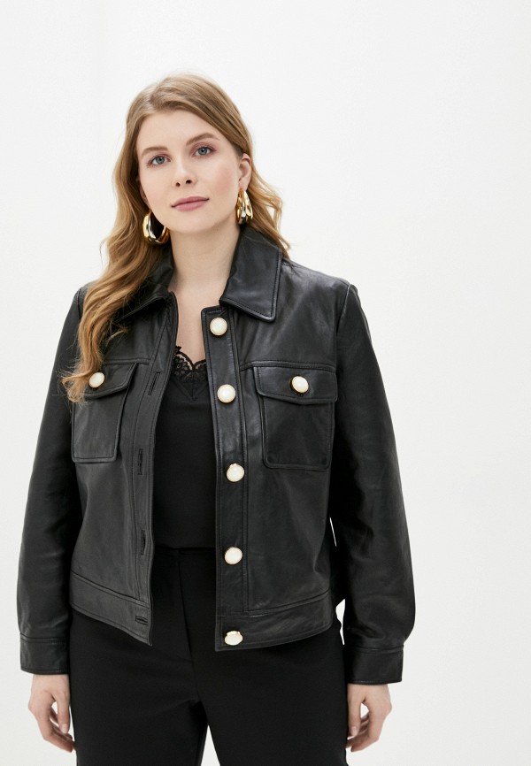 

Куртка кожаная Violeta by Mango, Черный, - TRUCKER