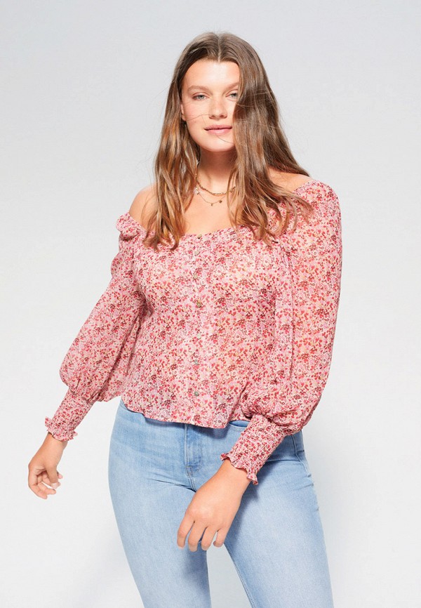 

Блуза Violeta by Mango, Розовый, - GOMIS