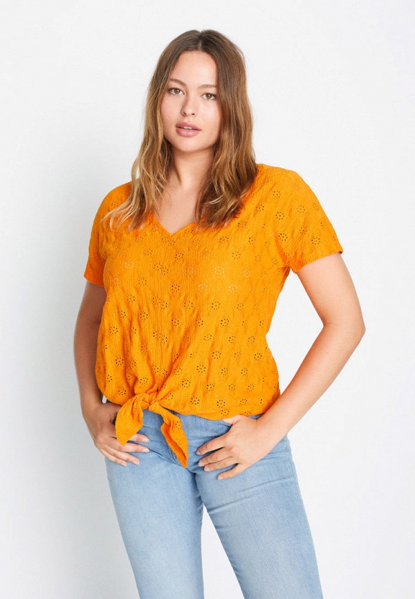 

Футболка Violeta by Mango, Оранжевый, - BERNA