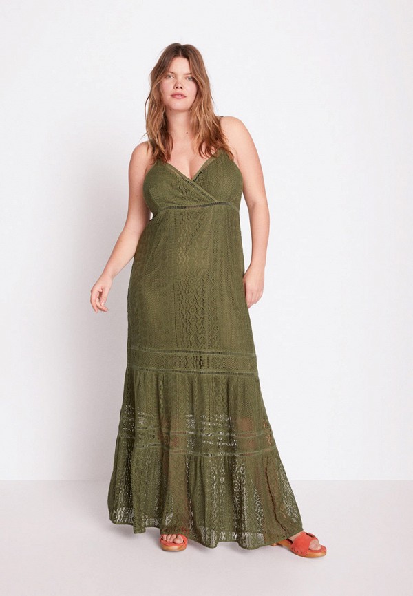 

Платье Violeta by Mango, Хаки, - GREEN