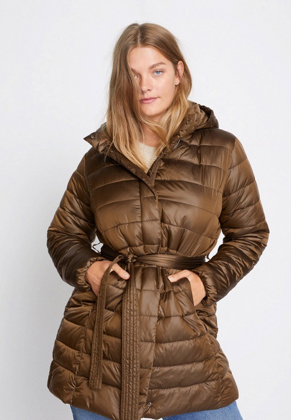 

Куртка утепленная Violeta by Mango, Коричневый, - SELLER7