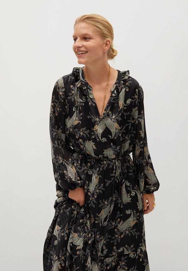 

Платье Violeta by Mango, Черный, - BOHO