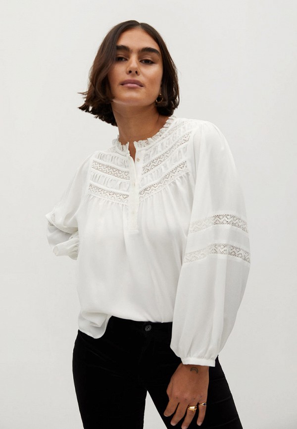 

Блуза Violeta by Mango, Белый, - PARISIEN