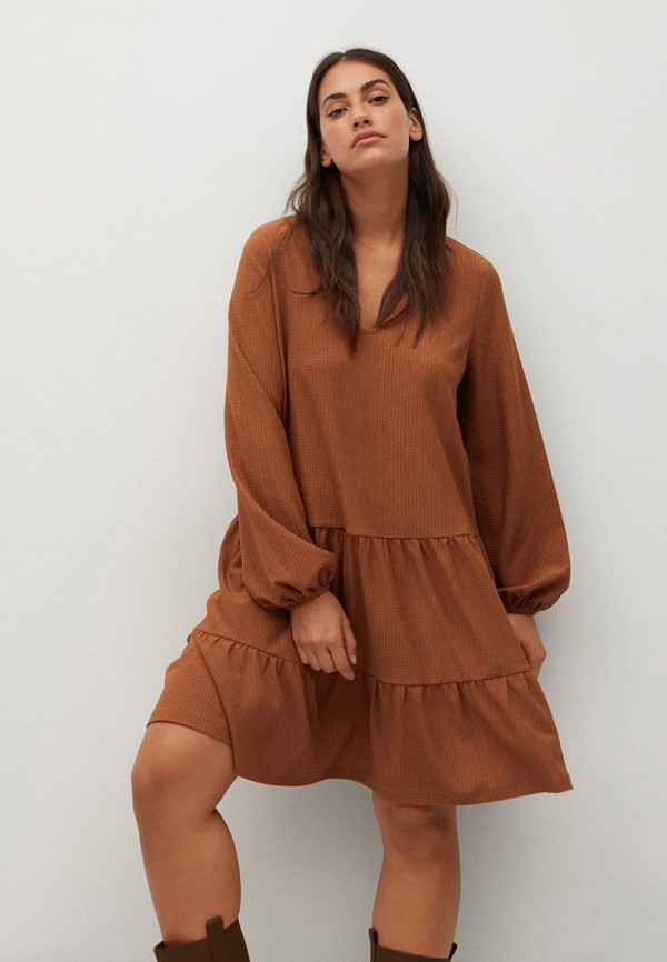 

Платье Violeta by Mango, Коричневый, - DELUCA