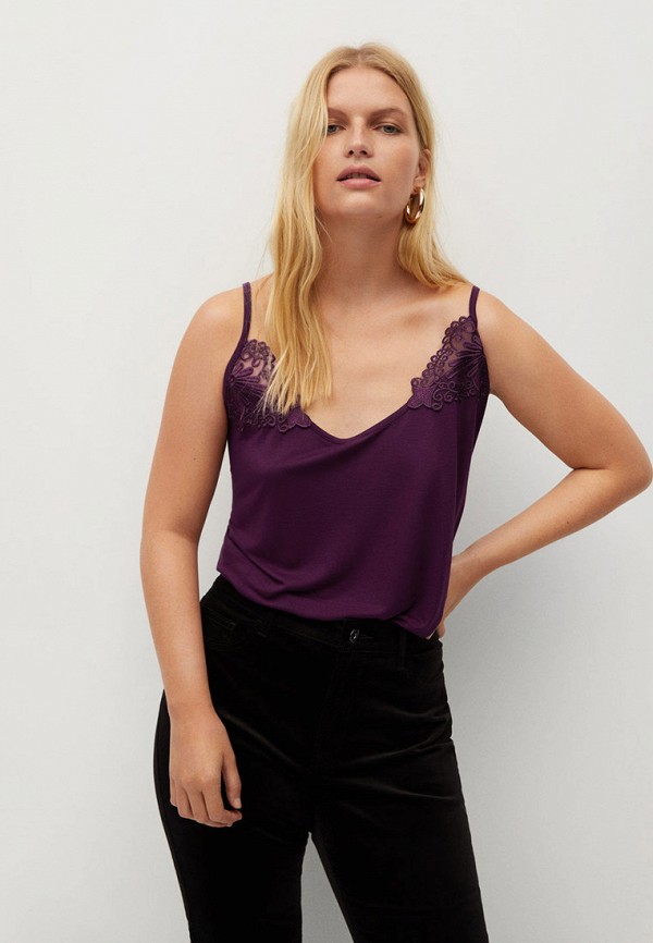 

Топ Violeta by Mango, Фиолетовый, - LENCI