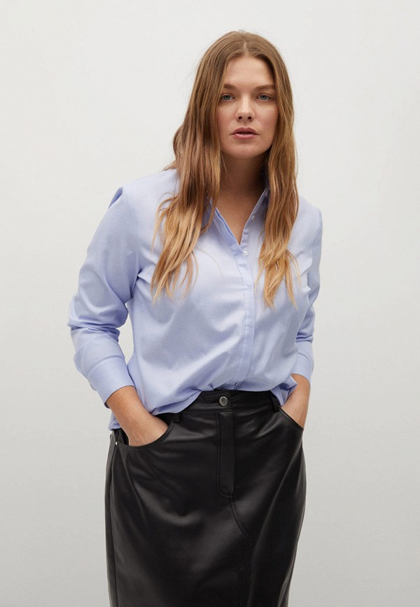 

Блуза Violeta by Mango, Голубой, - OXFORD7