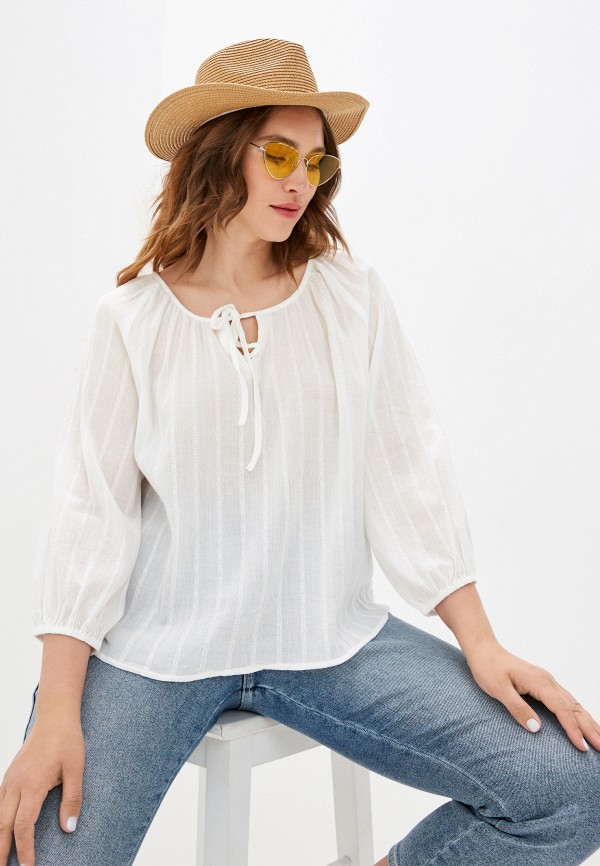

Блуза Violeta by Mango, Белый, - VOILE