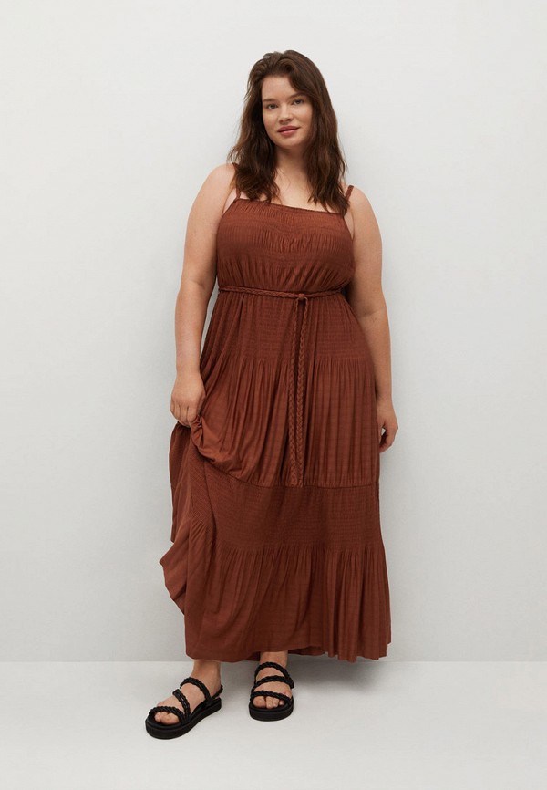 

Сарафан Violeta by Mango, Коричневый, - TRENZA