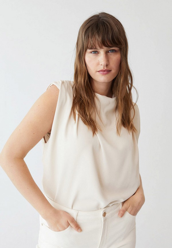 

Топ Violeta by Mango, Бежевый, Violeta by Mango VI005EWMRXC6