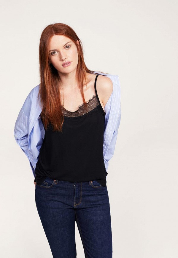 

Топ Violeta by Mango, Черный